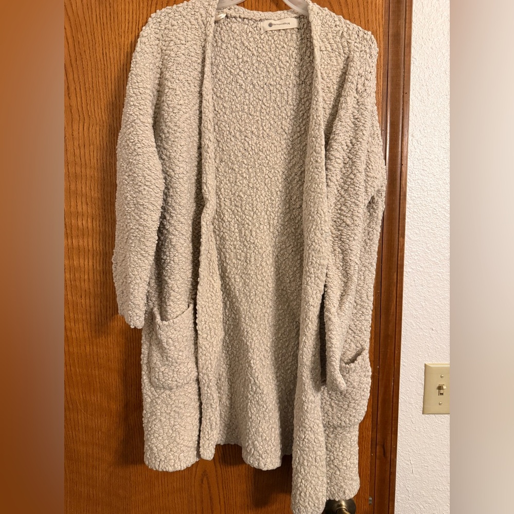 The Impeccable Pig Cream Popcorn Cardigan